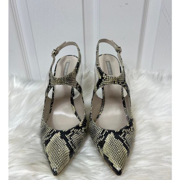 Giorgio Armani Snakeskin Ankle Strap Heel Stiletto Size 9 - Picture 2 of 10